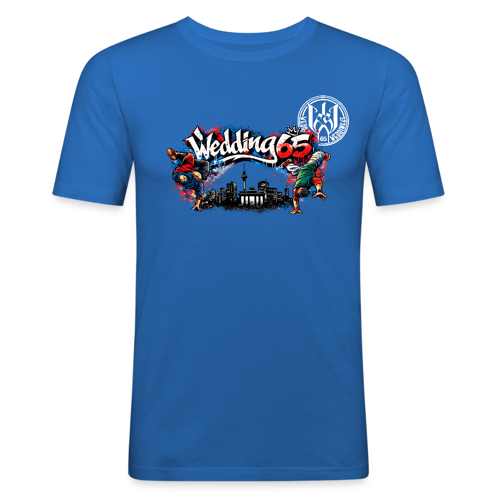 Wedding65 BreakCity Männer Slim Fit T-Shirt - Königsblau