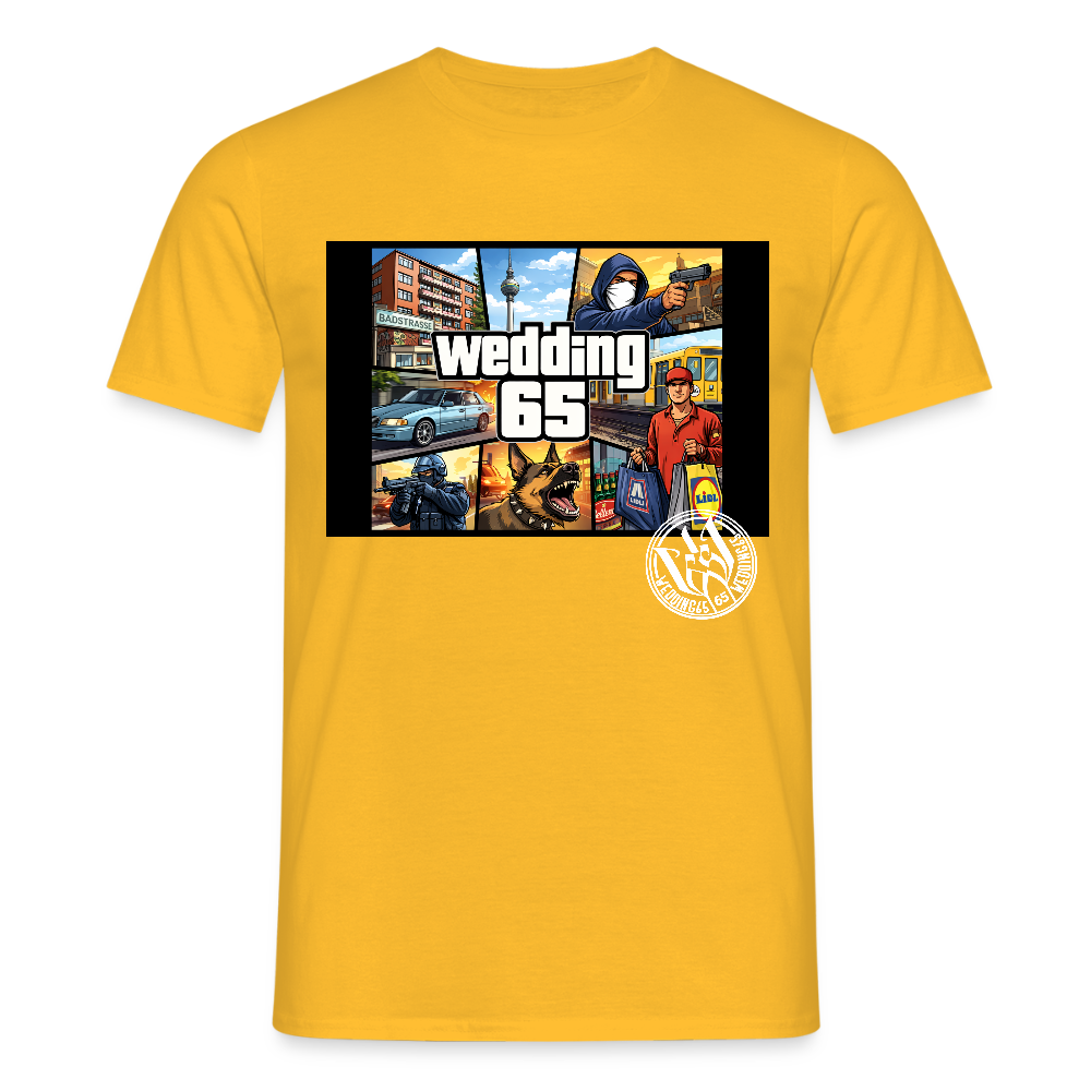 Männer Wedding 65 GTA T-Shirt - Gelb