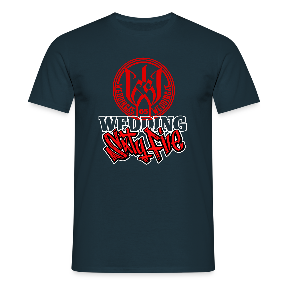 Red Black Wedding65 Männer T-Shirt - Navy