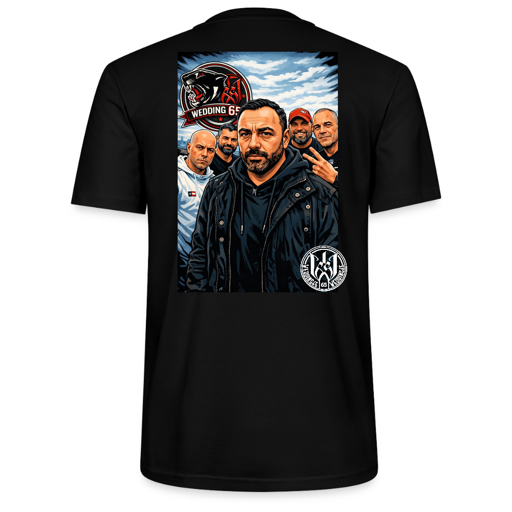 Red Panther Wedding65 Unisex T-Shirt CRAFTER - Schwarz