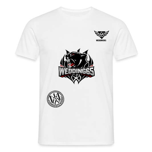 3 Logo's Wedding65 Männer T-Shirt - Weiß