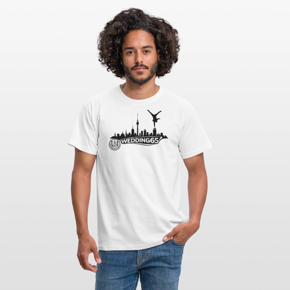 Mesutman Wedding Skyline 65 Männer T-Shirt - Weiß