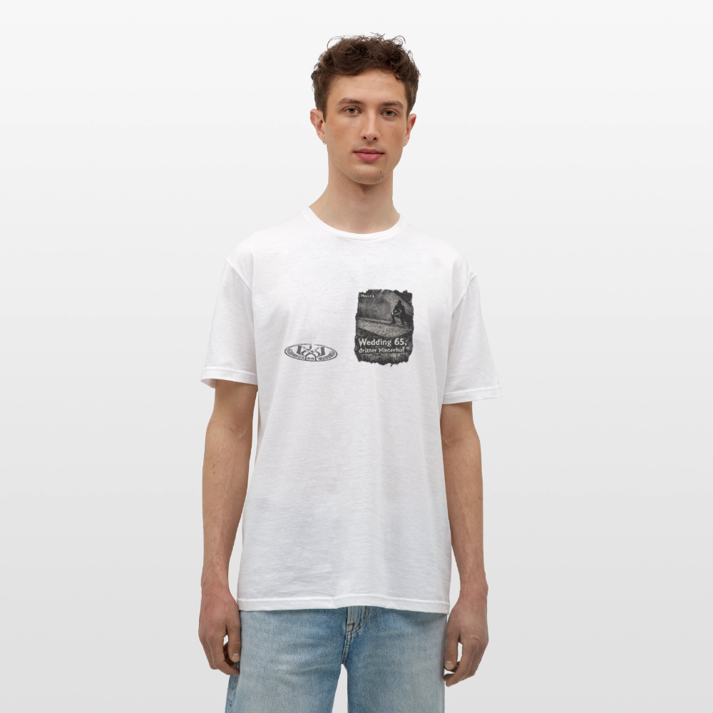 Mesutman65 Dritter Hinterhof Männer T-Shirt - Weiß