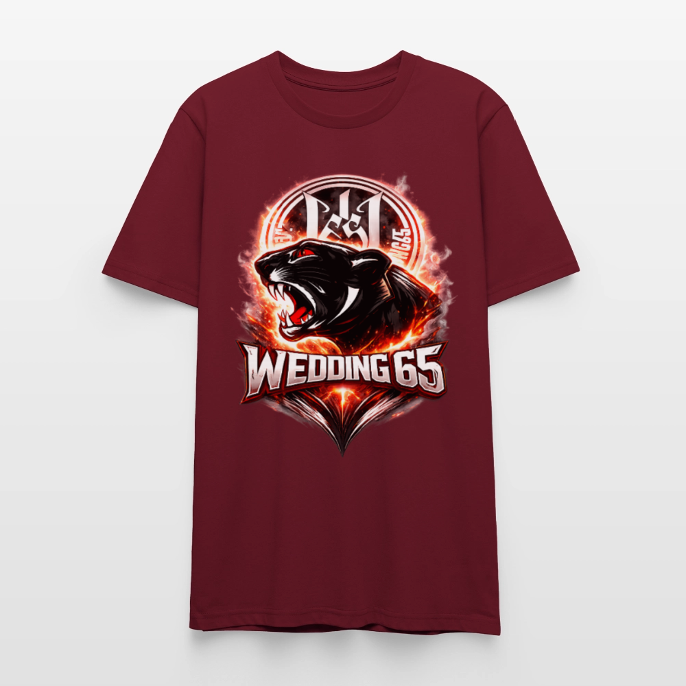 Red Panther WEDDING 65 Stanley/Stella Unisex T-Shirt - Burgunderrot
