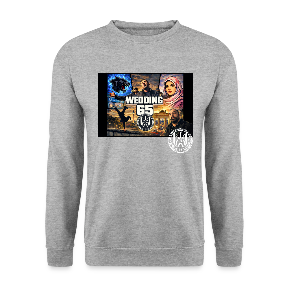 Wedding65 Unisex Pullover - Weißgrau meliert