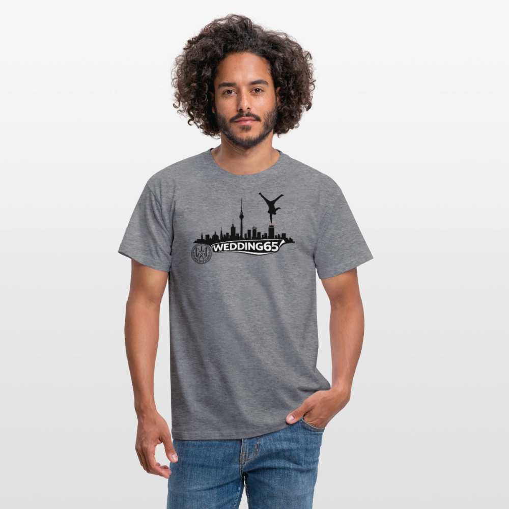 Mesutman Wedding Skyline 65 Männer T-Shirt - Graphit meliert