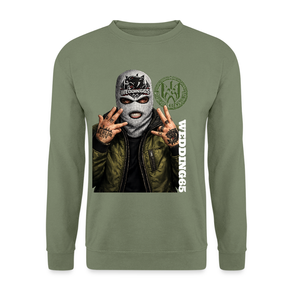 BC Green Wedding65 Unisex Pullover - Armeegrün