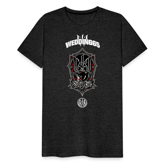 Red Panther Logo Wedding65 Männer Premium T-Shirt - Anthrazit