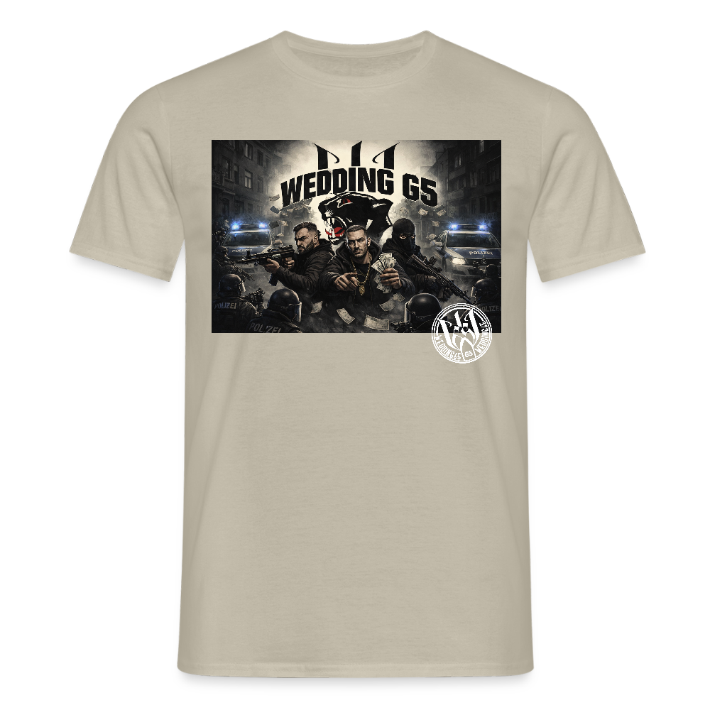 Wedding 65 Street Crime Männer T-Shirt - Sandbeige