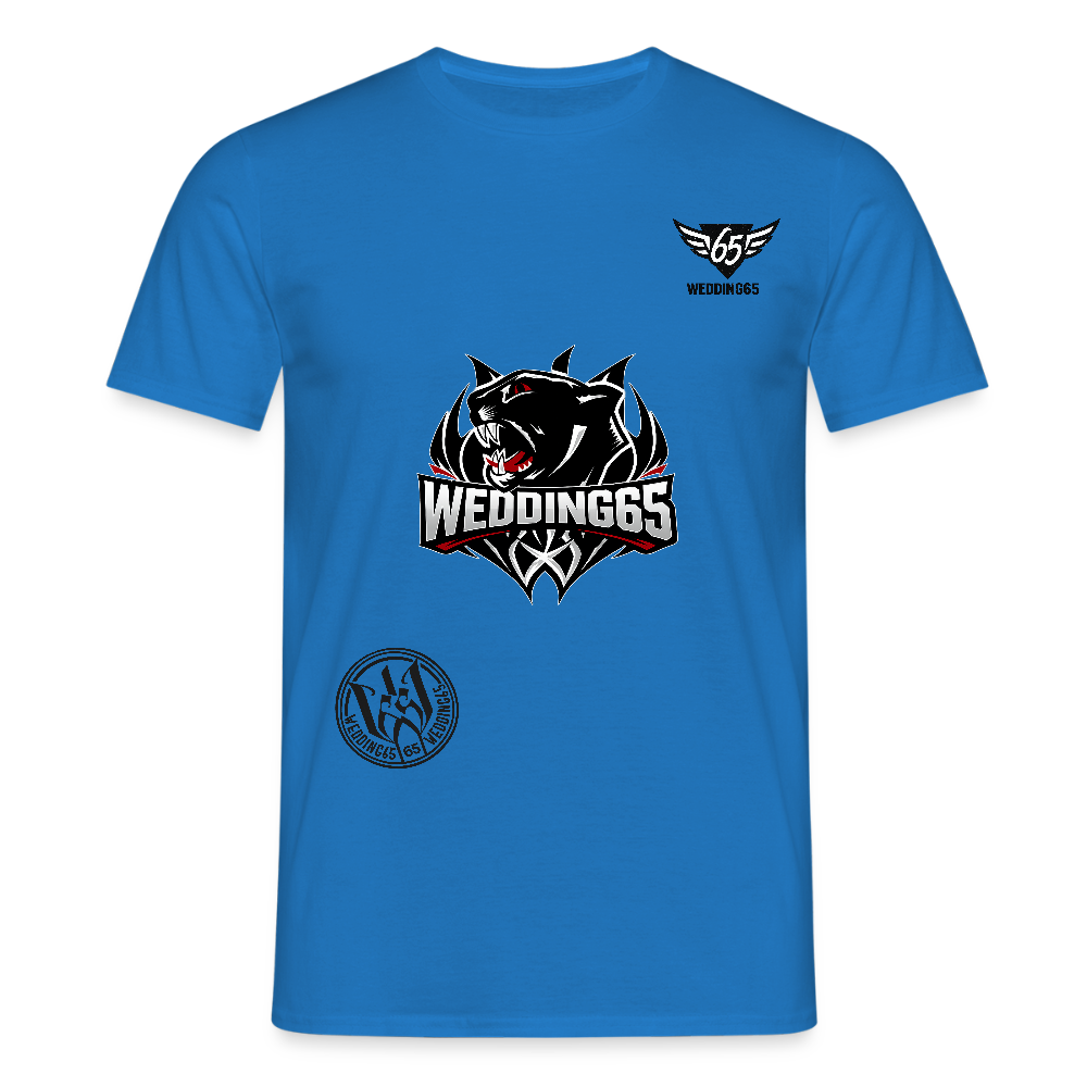3 Logo's Wedding65 Männer T-Shirt - Royalblau