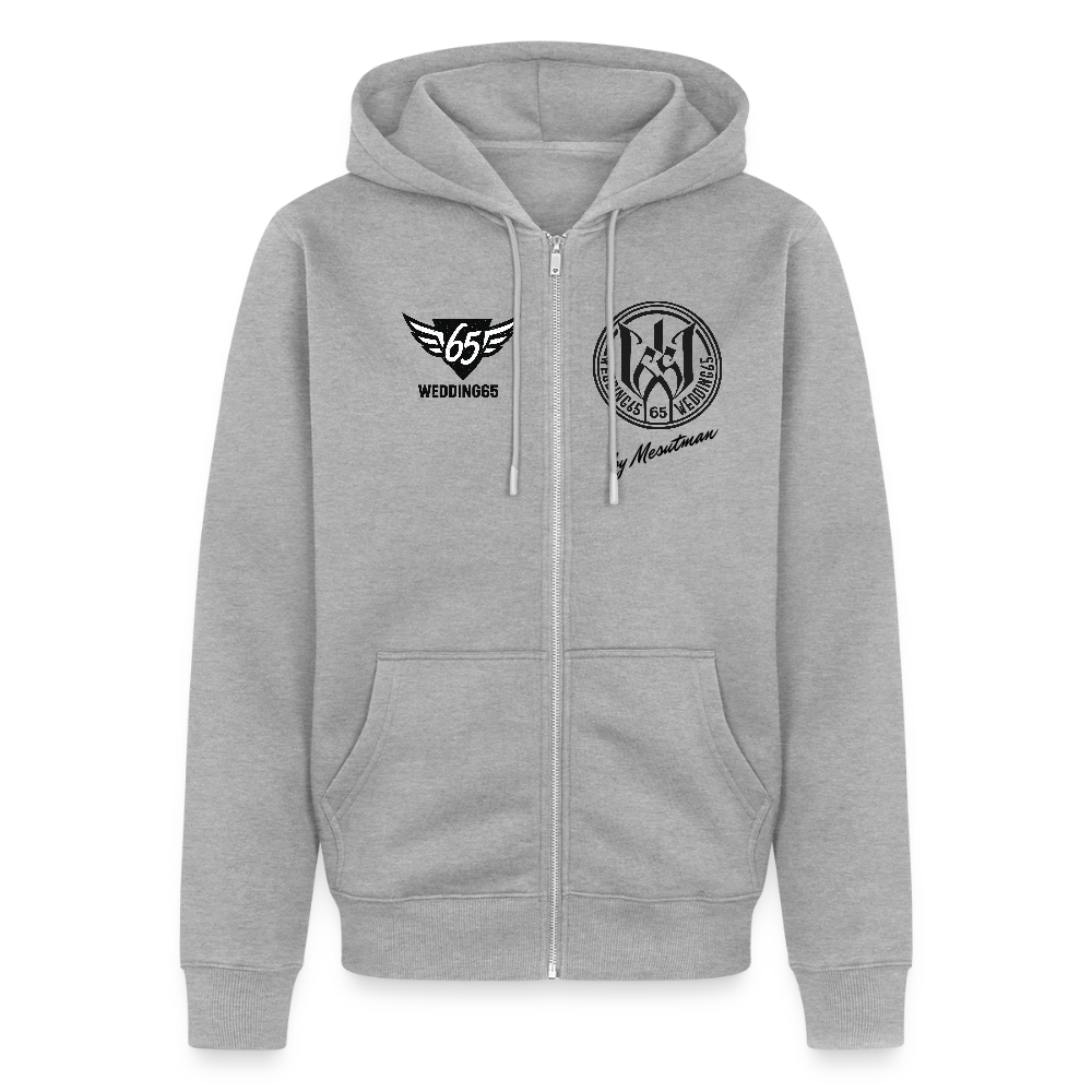 Cla$$ic Wedding 65 Berlin Männer Premium Kapuzenjacke - Grau meliert