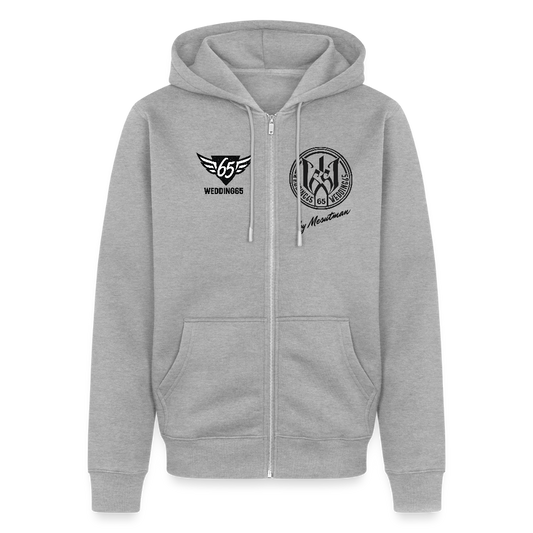 Cla$$ic Wedding 65 Berlin Männer Premium Kapuzenjacke - Grau meliert