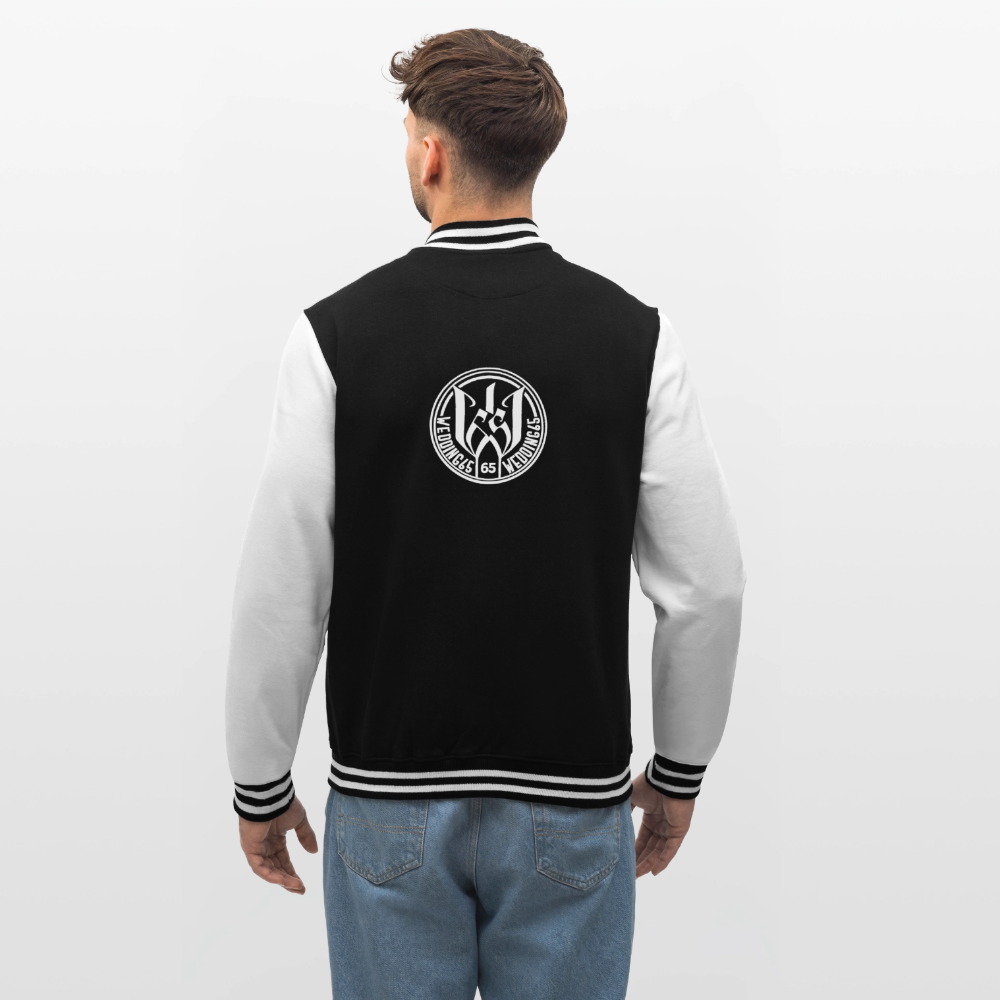 Wedding 65 Original College-Sweatjacke - Schwarz/Weiß