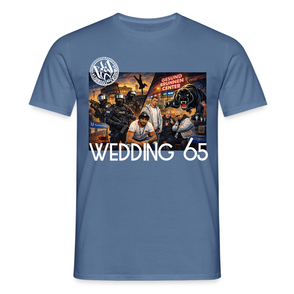 Gang Shirt Gesundbrunnen Wedding 65 Männer T-Shirt - Taubenblau 