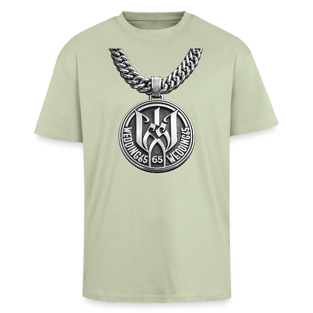 Wedding65 Kette Heavy Oversize T-Shirt - Leichtes Salbeigrün 