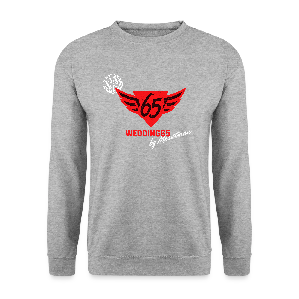 Wedding 65 Classic Berlin Unisex Pullover - Weißgrau meliert
