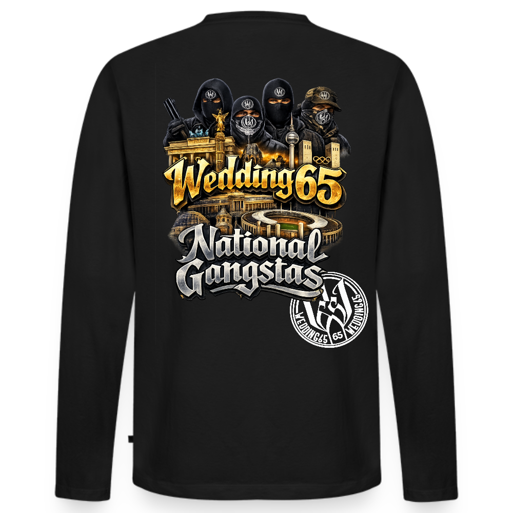 Männer Gangxtas Wedding65 Premium Langarmshirt - Schwarz