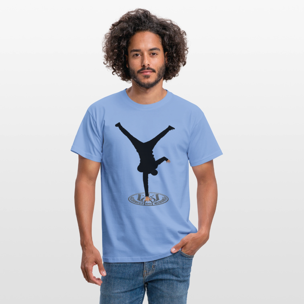 White Logo Breakdancer Mesutman Wedding65 Männer T-Shirt - Carolina Blue