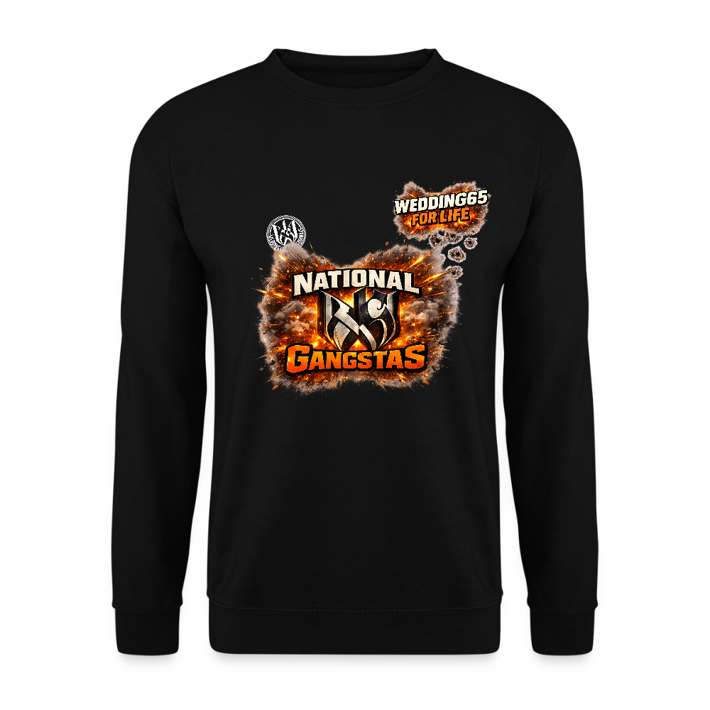 National Gangstas WEDDING65 Unisex Pullover - Schwarz