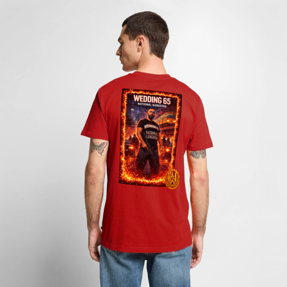 Fire NG Wedding65 Männer Premium T-Shirt - Rot