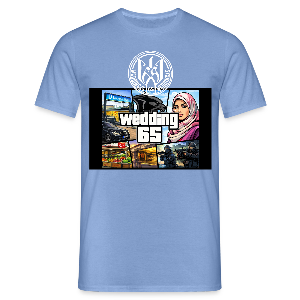 Männer Wedding65 Nauner Panther T-Shirt - Carolina Blue