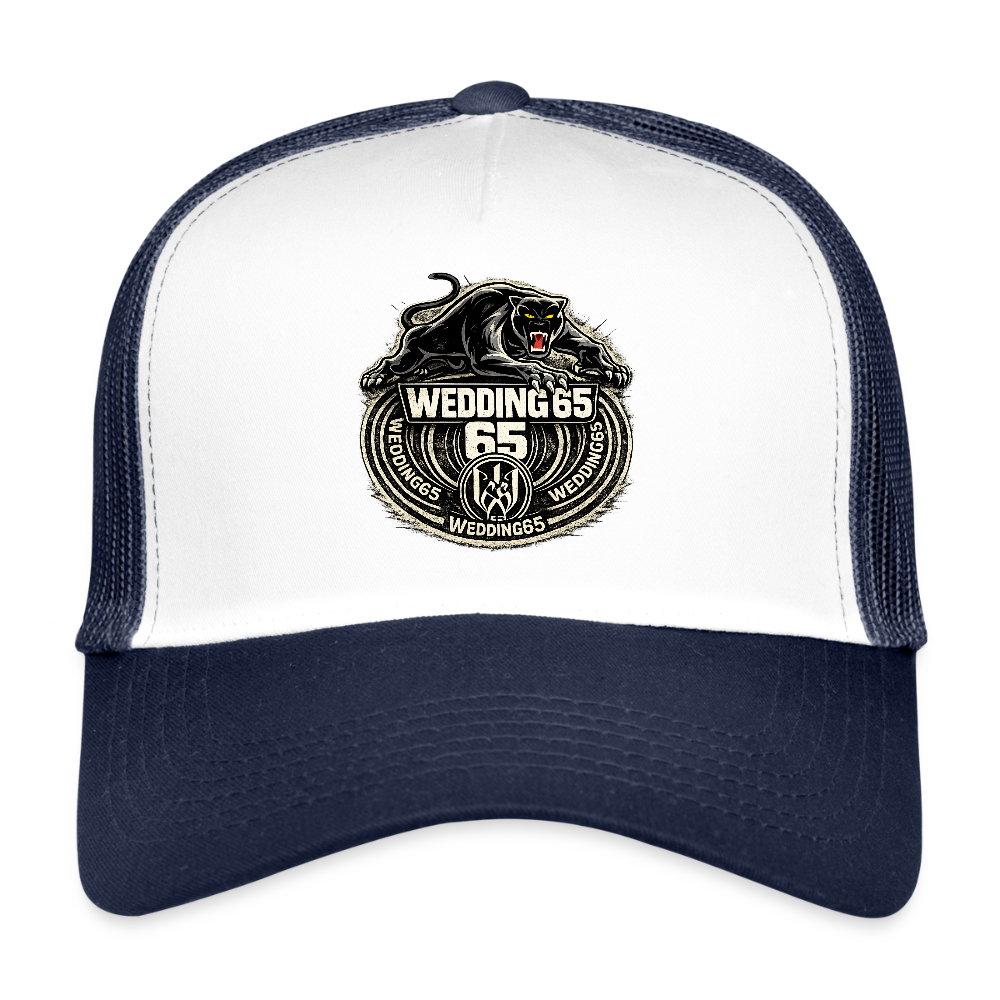 Wedding  65 Panther Berlin Trucker Cap - Weiß/Navy