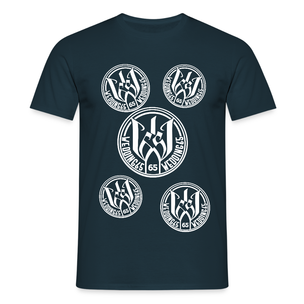 Black logo Shirt Wedding65 Männer T-Shirt - Navy