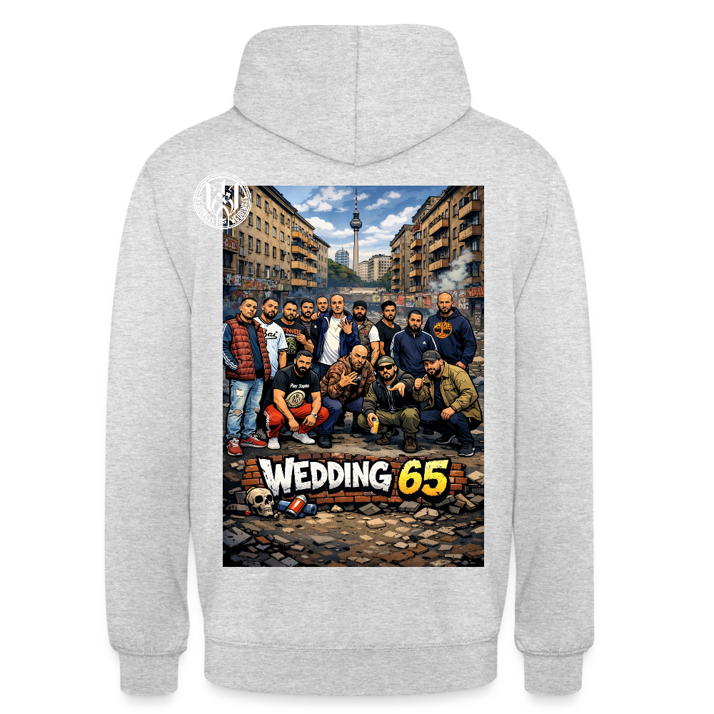 Group Wedding65 Ghetto Unisex Hoodie - Hellgrau meliert