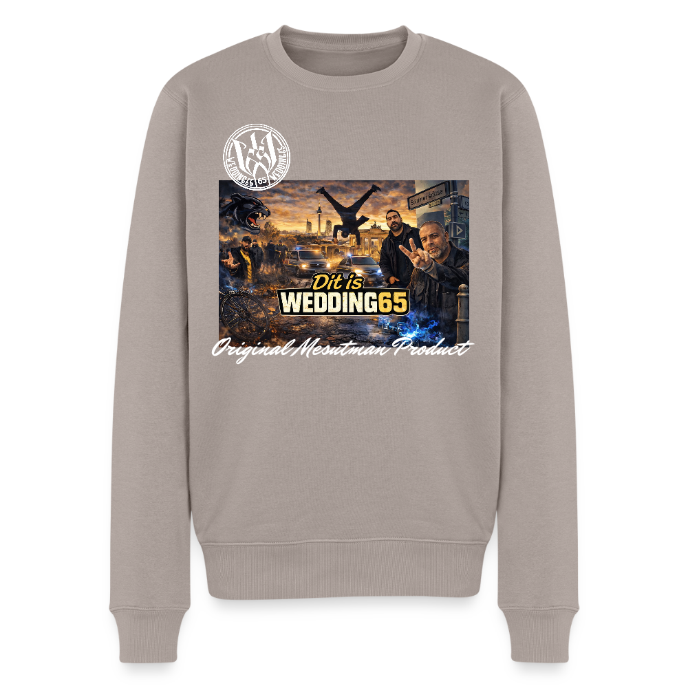 Dit is Wedding 65 Männer Premium Pullover - Taupe