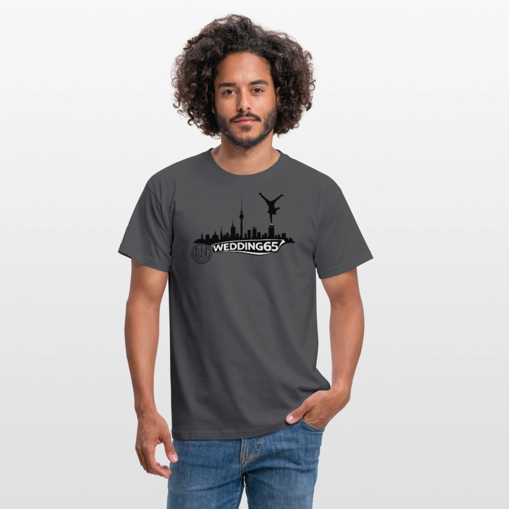 Mesutman Wedding Skyline 65 Männer T-Shirt - Anthrazit