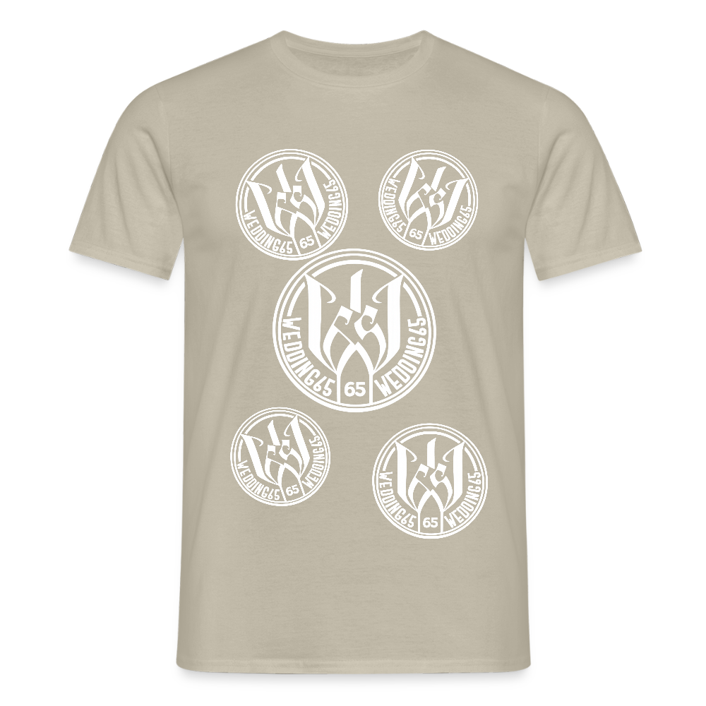 Black logo Shirt Wedding65 Männer T-Shirt - Sandbeige