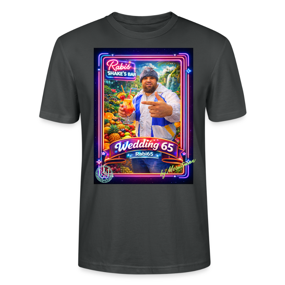 Wedding65 Rabis Shake's Bar Unisex T-Shirt - Anthrazit