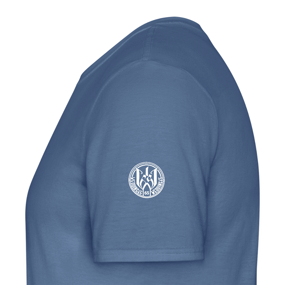 Black logo Shirt Wedding65 Männer T-Shirt - Taubenblau 