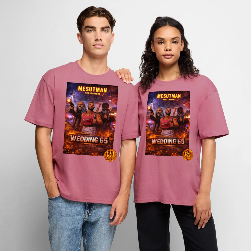 Mesutman Wedding 65 Premium Oversized Bio T-Shirt - Mauve