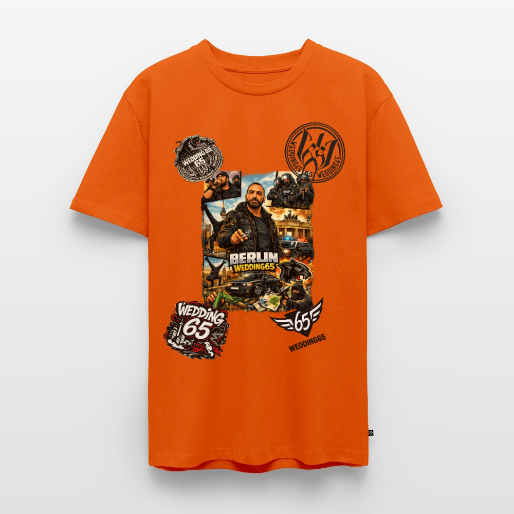 All in Wedding 65 Berlin Männer Premium T-Shirt - Orange 