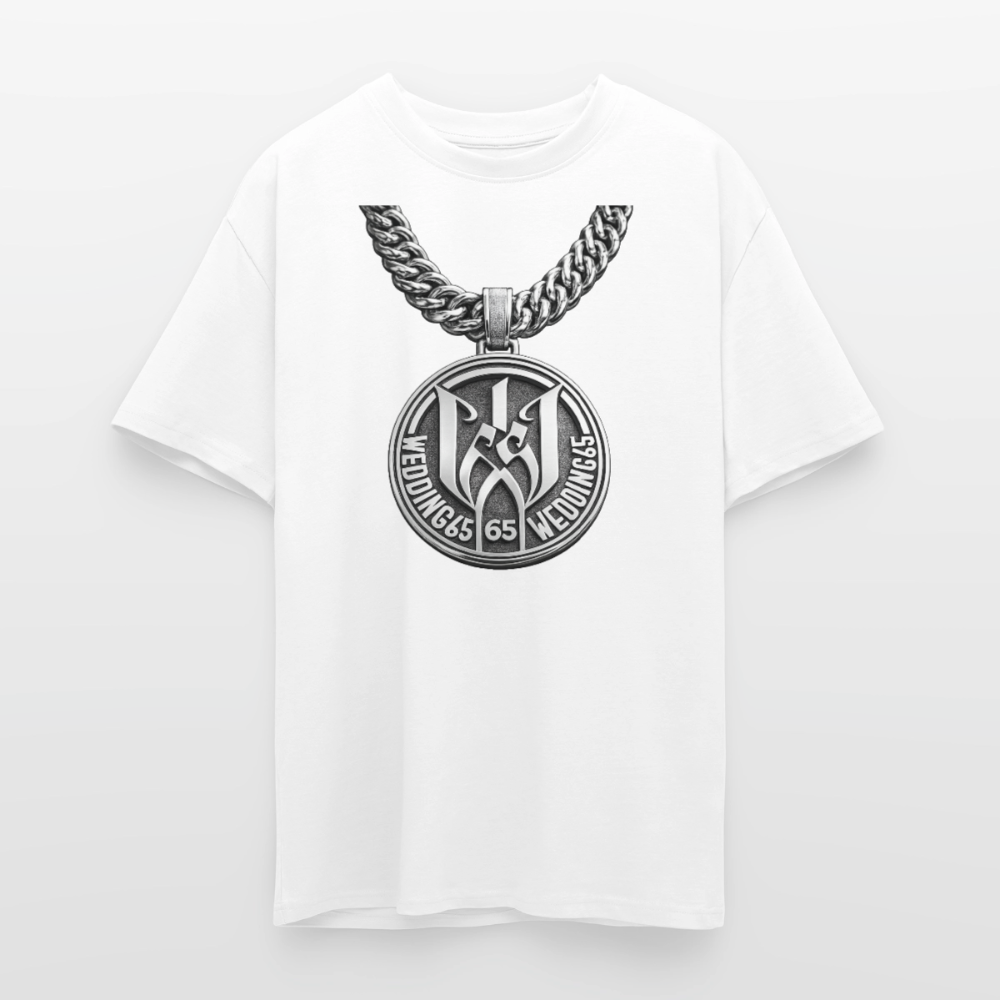 Wedding65 Kette Heavy Oversize T-Shirt - Weiß