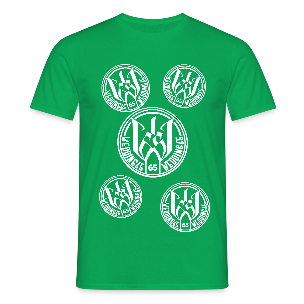 Black logo Shirt Wedding65 Männer T-Shirt - Kelly Green