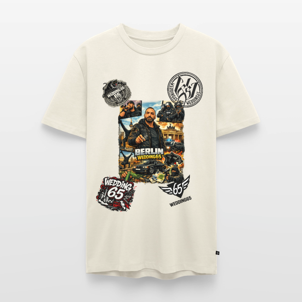 All in Wedding 65 Berlin Männer Premium T-Shirt - Naturweiß