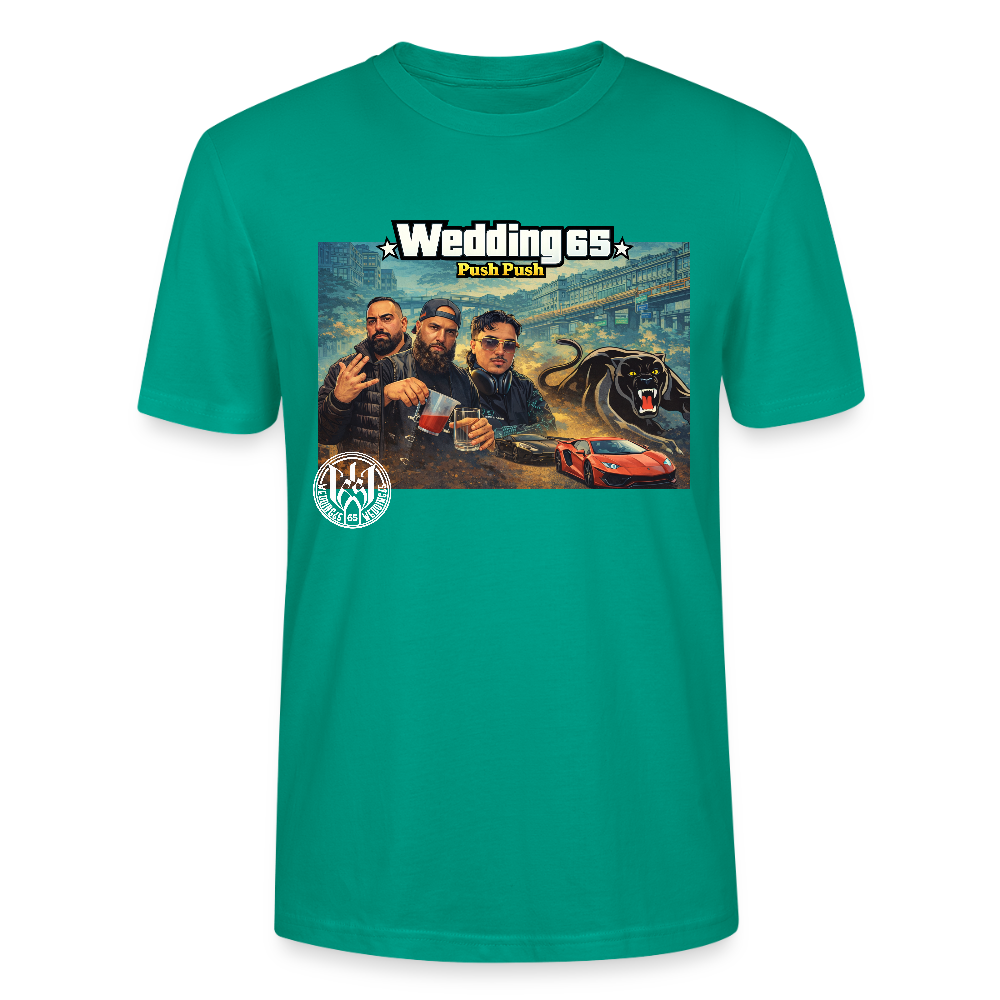 Push Wedding65 Stanley/Stella Unisex T-Shirt CRAFTER - Blaugrün