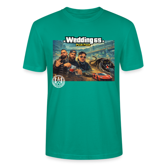 Push Wedding65 Stanley/Stella Unisex T-Shirt CRAFTER - Blaugrün