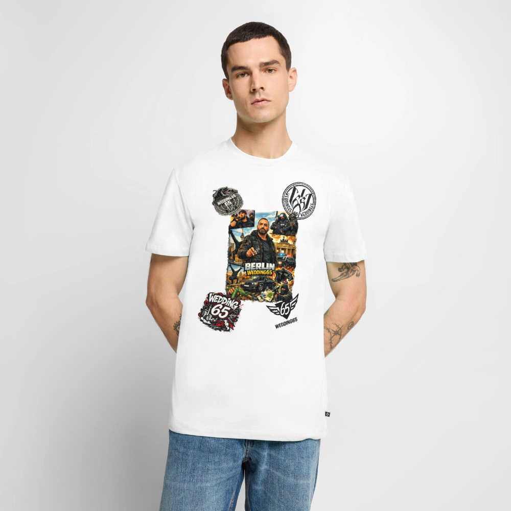 All in Wedding 65 Berlin Männer Premium T-Shirt - Weiß