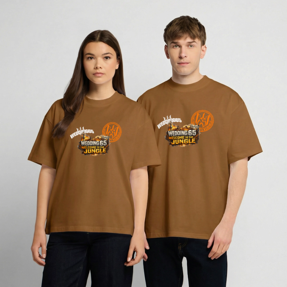 Jungle Wedding65 Heavy Oversize T-Shirt - Toffee