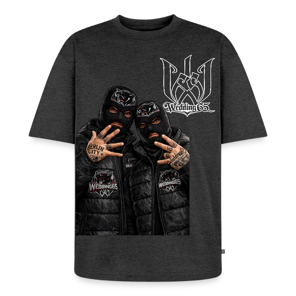 2 OG's Wedding65 Unisex Premium Oversized Bio T-Shirt - Anthrazit meliert