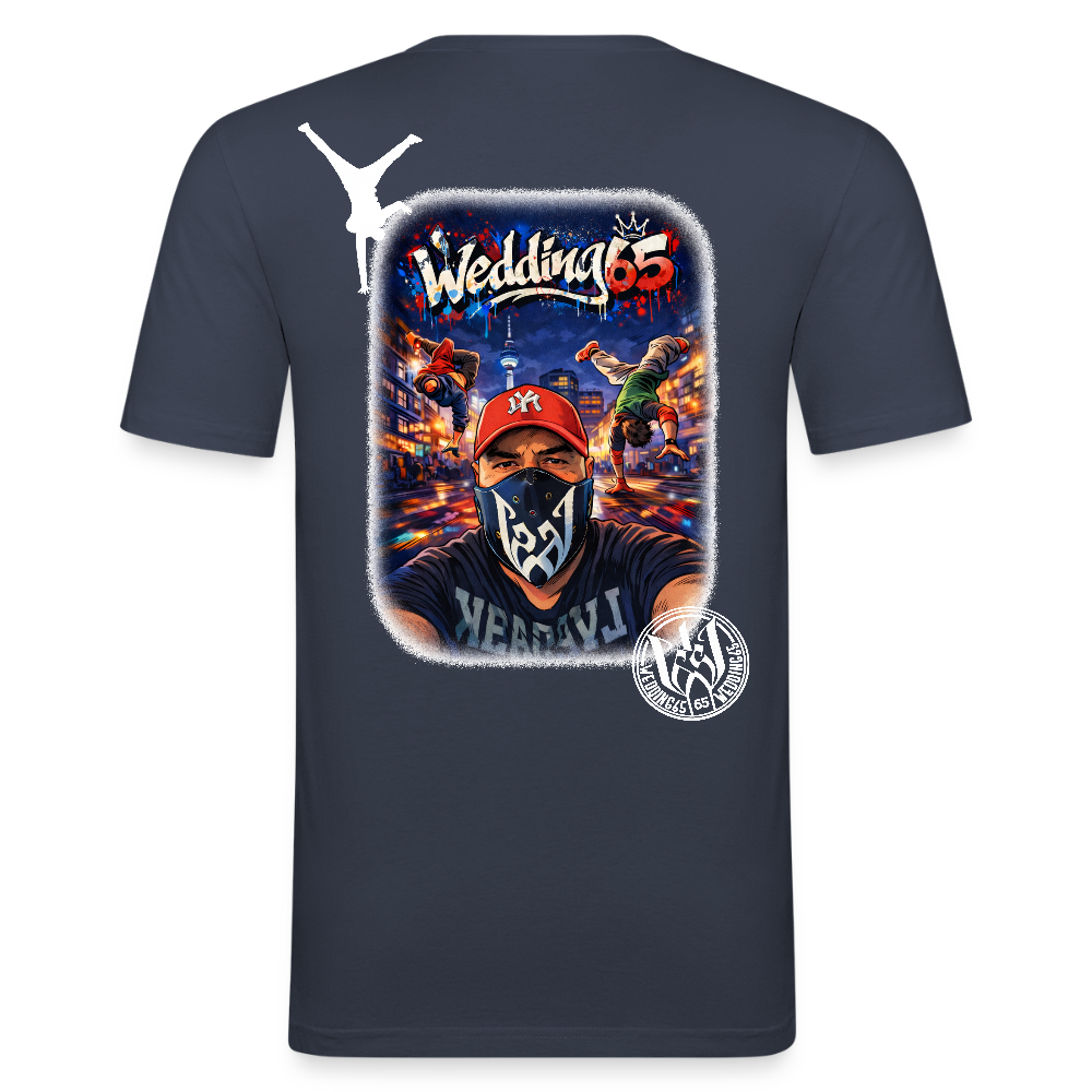 Wedding65 BreakCity Männer Slim Fit T-Shirt - Navy