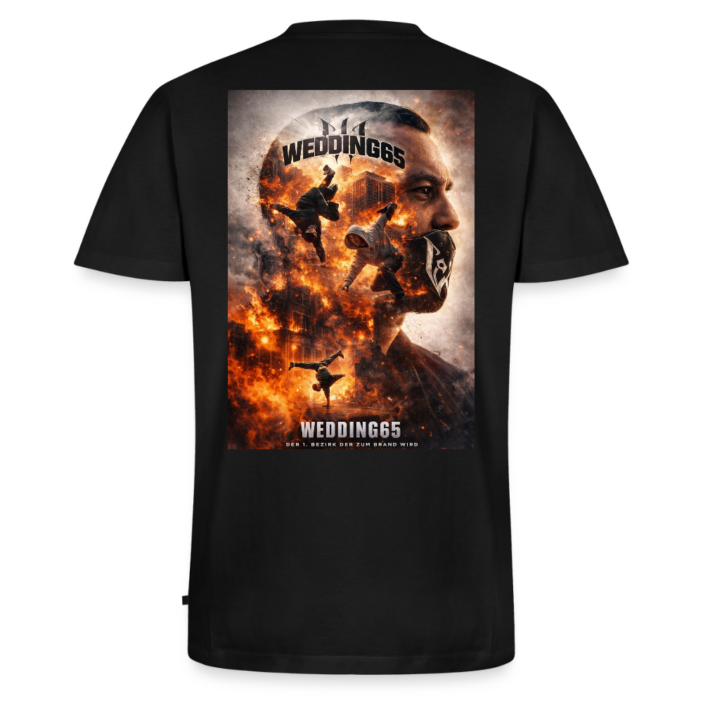 Wedding65 Brand Männer T-Shirt mit V-Ausschnitt von Stanley & Stella - Schwarz