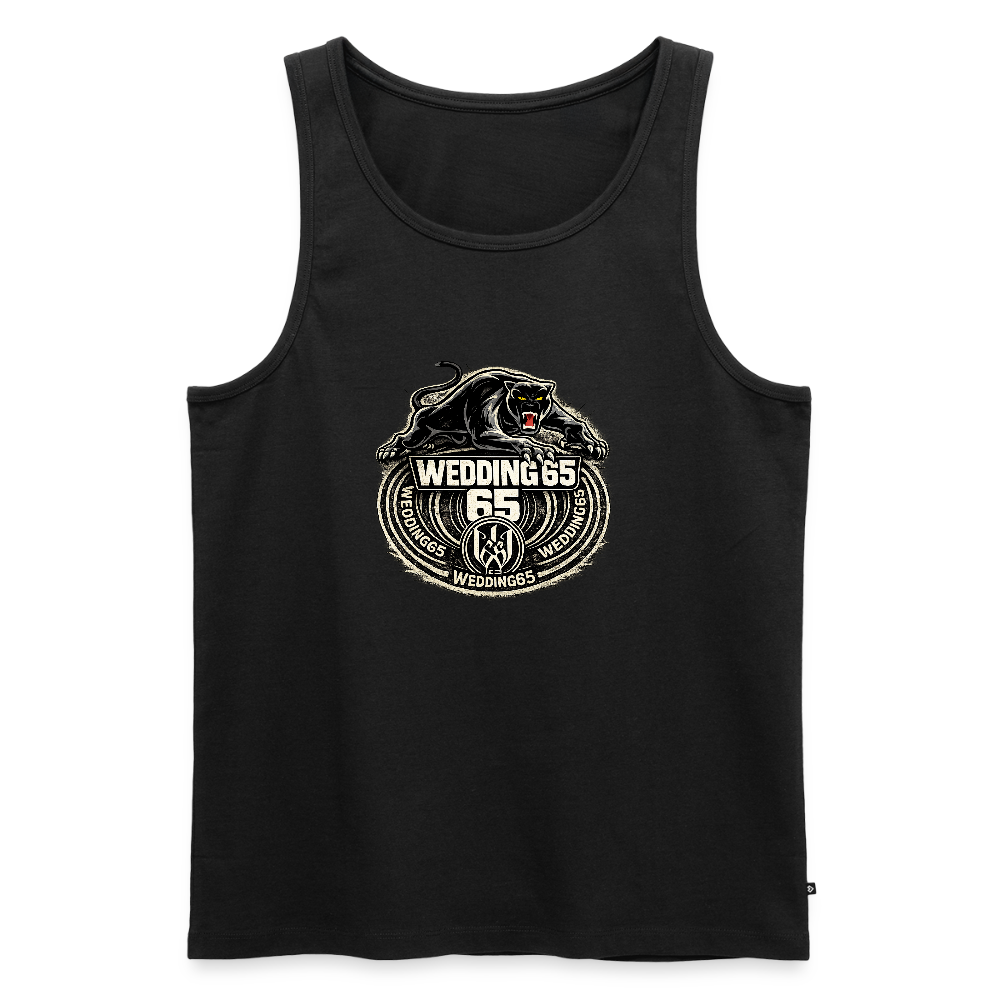 Panther Wedding 65 Männer Premium Tank Top - Schwarz