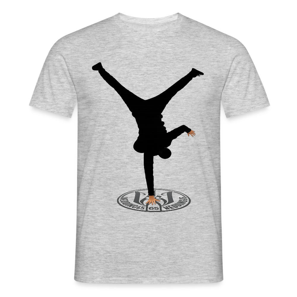 White Logo Breakdancer Mesutman Wedding65 Männer T-Shirt - Grau meliert