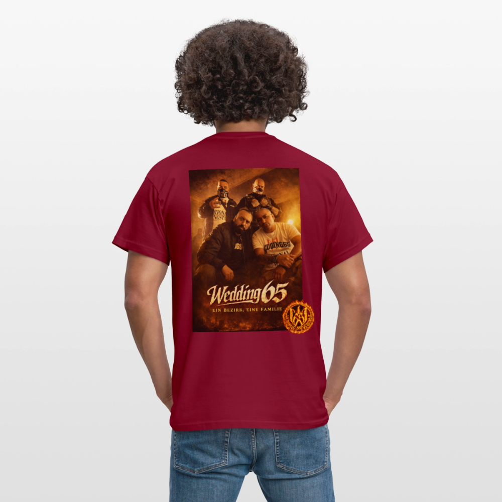 Fire Wedding65 Männer T-Shirt - Ziegelrot
