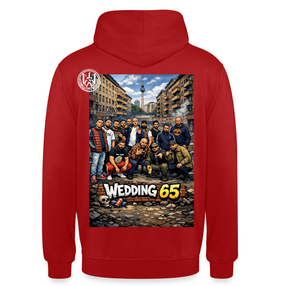 Group Wedding65 Ghetto Unisex Hoodie - Rot