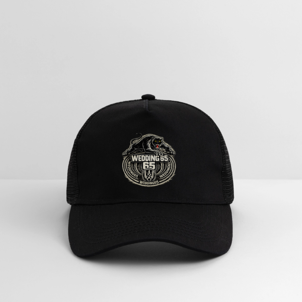 Wedding  65 Panther Berlin Trucker Cap - Schwarz/Schwarz